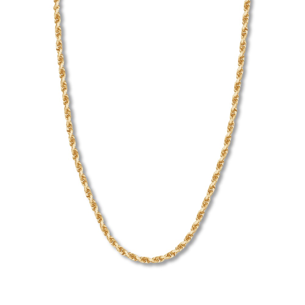 30" Textured Rope Chain 14K Yellow Gold Appx. 4.4mm kIVNq1D2