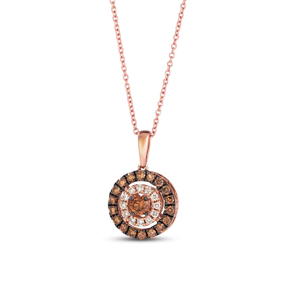 Le Vian Crﾨﾨme Br?lﾨﾦe Diamond Necklace 1/2 ct tw Round 14K Strawberry Gold kR6ugjFN [kR6ugjFN]