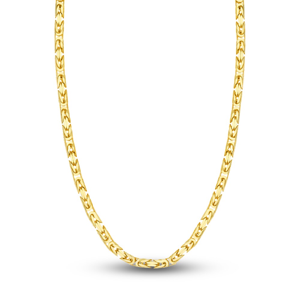 Byzantine Chain Necklace 14K Yellow Gold 22\" kWt8lKa2