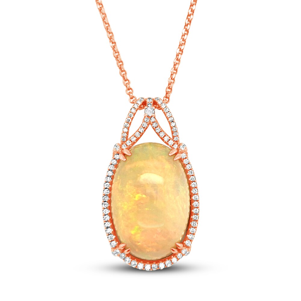 Le Vian Natural Opal Necklace 5/8 ct tw 18K Strawberry Gold key45WN6
