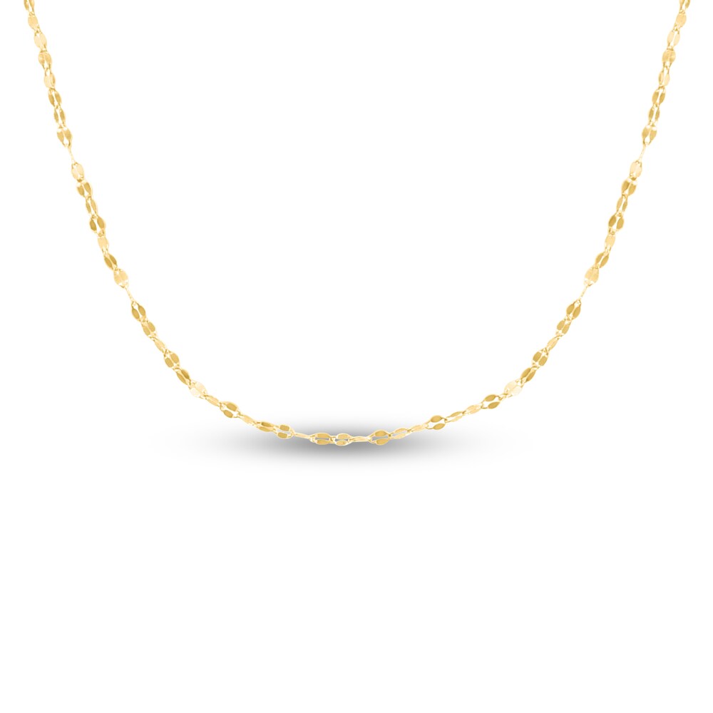 Fancy Mariner Chain Necklace 14K Yellow Gold 18" khodpWxa