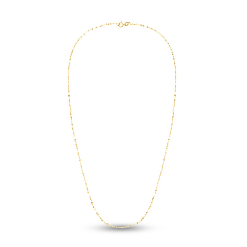 Fancy Mariner Chain Necklace 14K Yellow Gold 18\" khodpWxa
