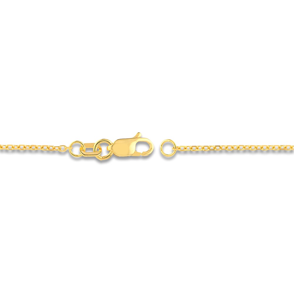 Diamond-Cut Cable Chain Necklace 14K Yellow Gold 20\" kmnmngIa