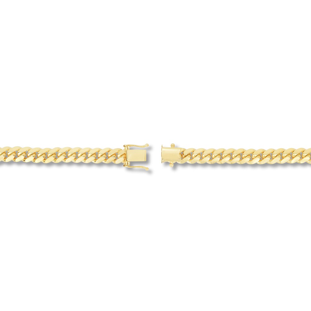 Miami Cuban Link Necklace 14K Yellow Gold 26\" m9qZZUBT