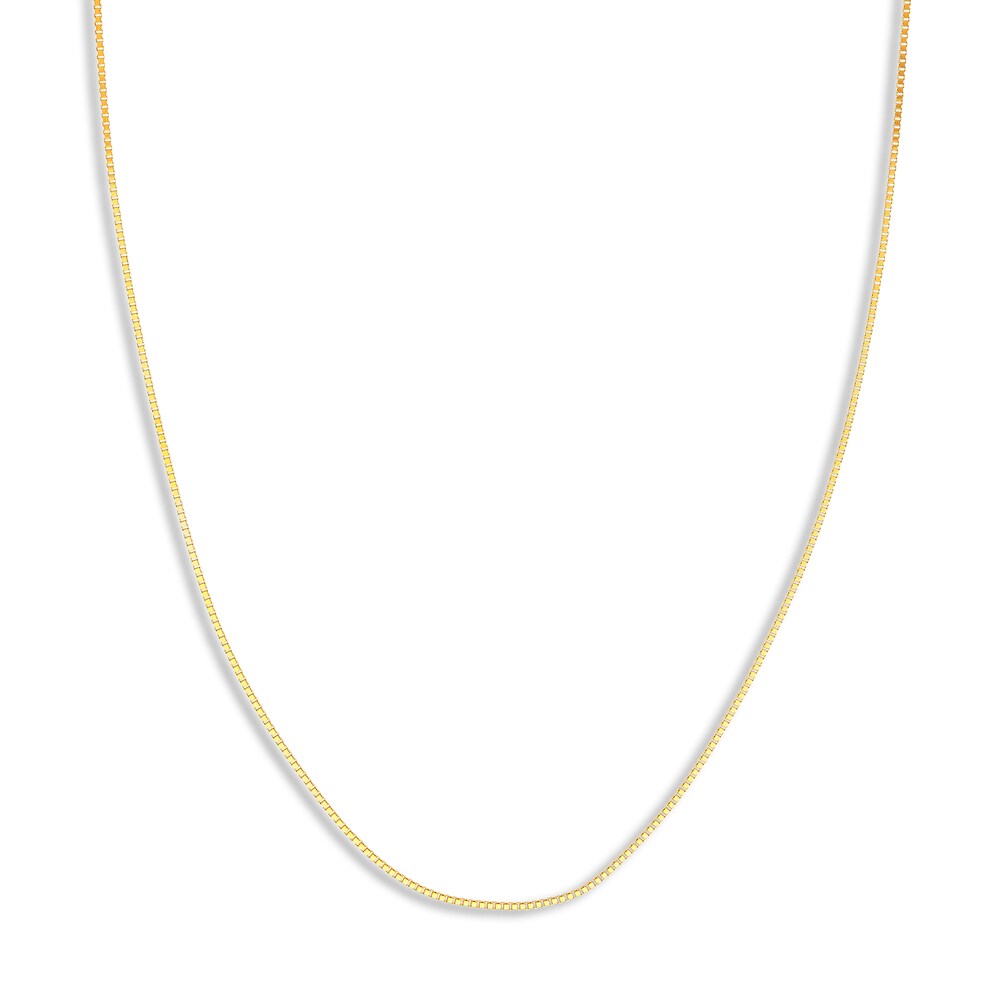 Box Chain 14K Yellow Gold 24" Length mPWpx4WO