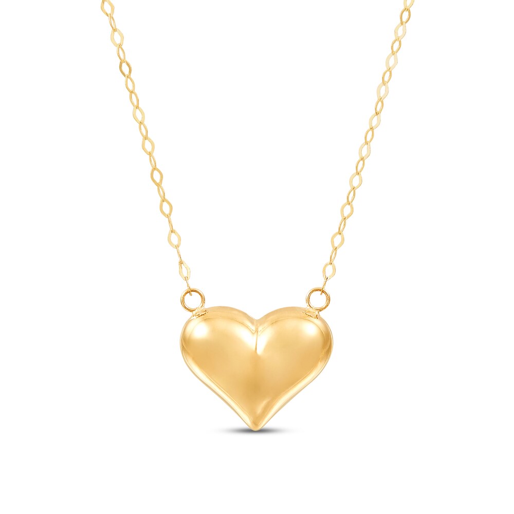 Heart Necklace 14K Yellow Gold mWhrmbNz