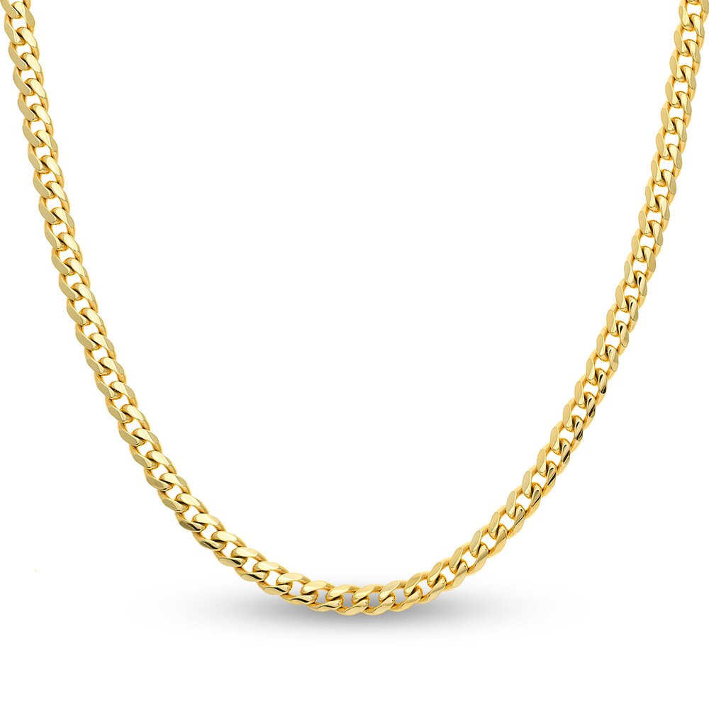 Cuban Link Necklace 14K Yellow Gold 26" maJlRRzM