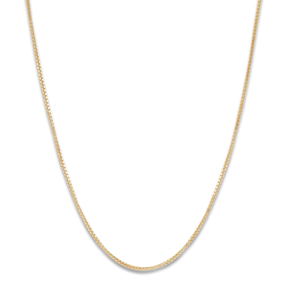 Box Chain Necklace 10K Yellow Gold 22 Length mykcZVOw