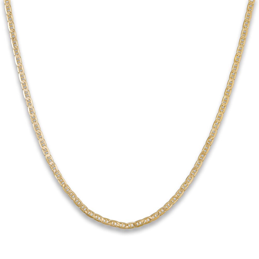 Mariner Chain Necklace 14K Yellow Gold 24\" n3e2iD3Z