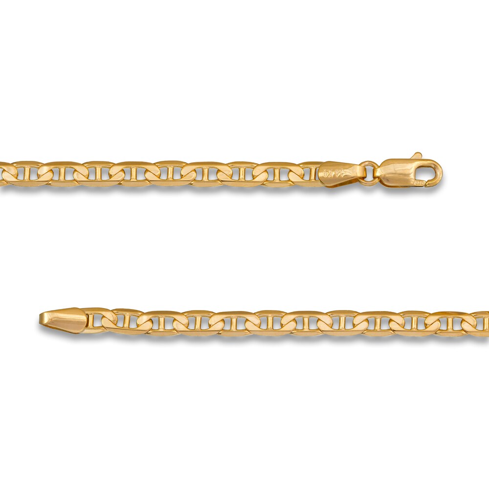 Mariner Chain Necklace 14K Yellow Gold 24\" n3e2iD3Z