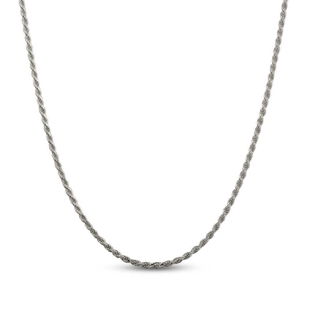 Rope Chain Necklace Sterling Silver nDTZQ2gn [nDTZQ2gn]