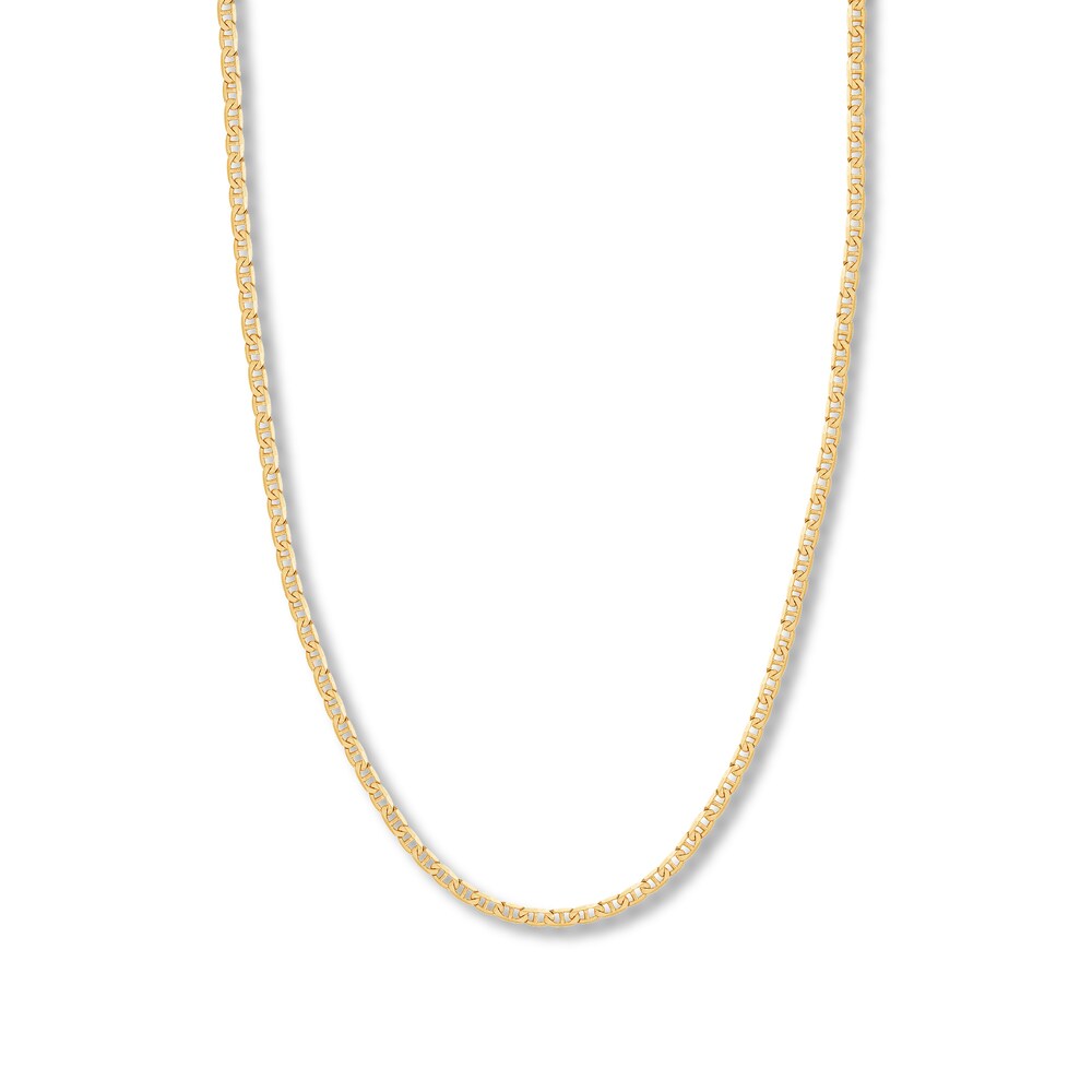 30" Mariner Link Chain 14K Yellow Gold Appx. 3.7mm noIxiQZv