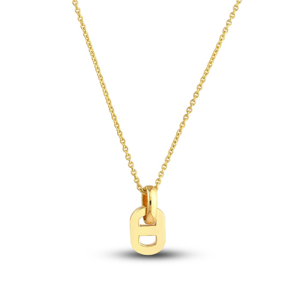 Mariner Link Pendant Necklace 14K Yellow Gold 18\" o7sQuXw2