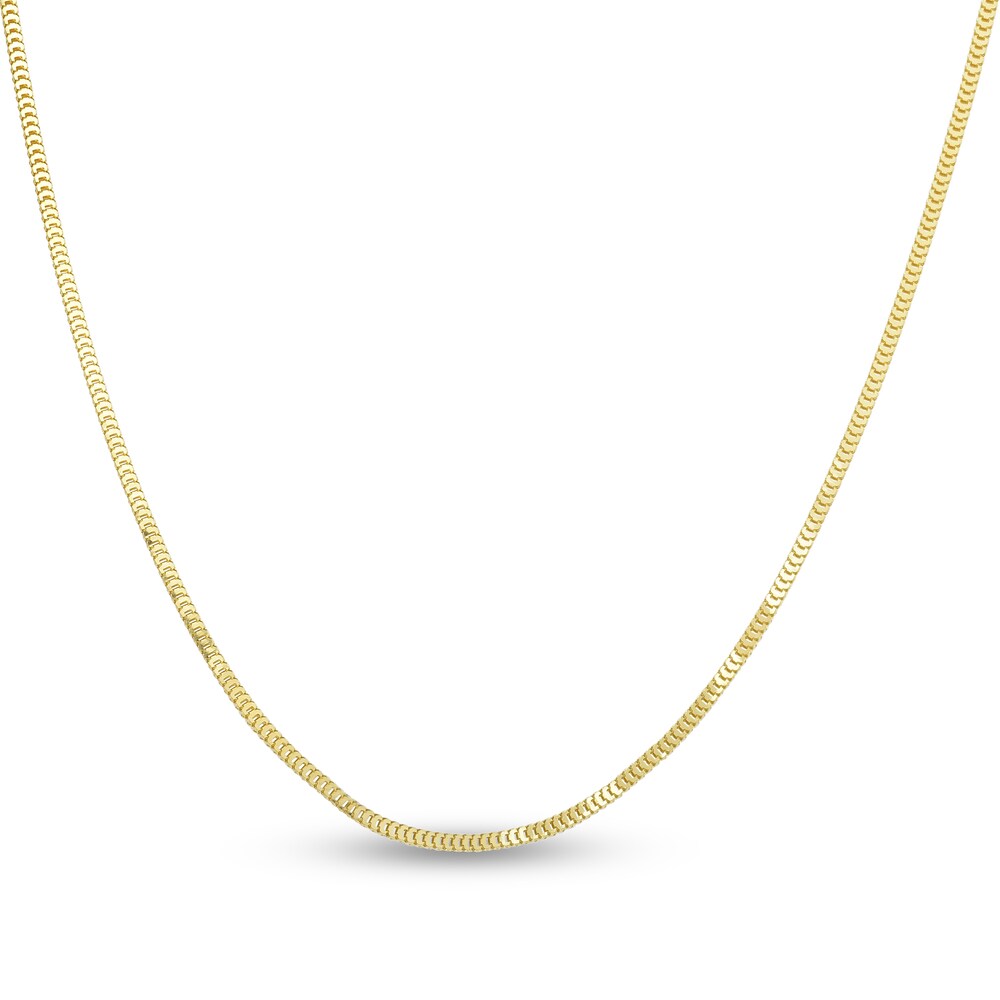 Milano Chain Necklace 14K Yellow Gold 18" oGE2FmOH