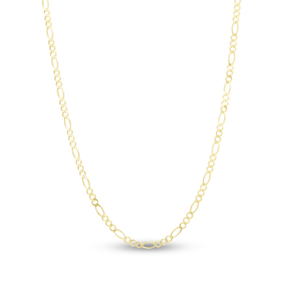 Figaro Chain Necklace 14K Yellow Gold 20" oOeEAiWp
