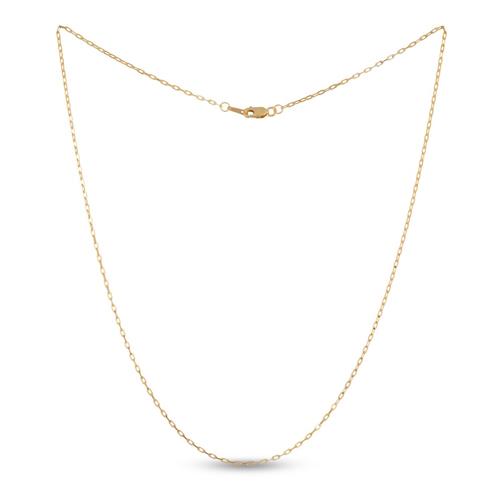 Paperclip Necklace 14K Yellow Gold 20" 1.3MM oak0K5HE