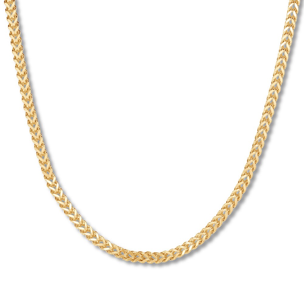 Square Franco Chain 10K Yellow Gold 24" Approx. 3.9mm oiKAj5JY