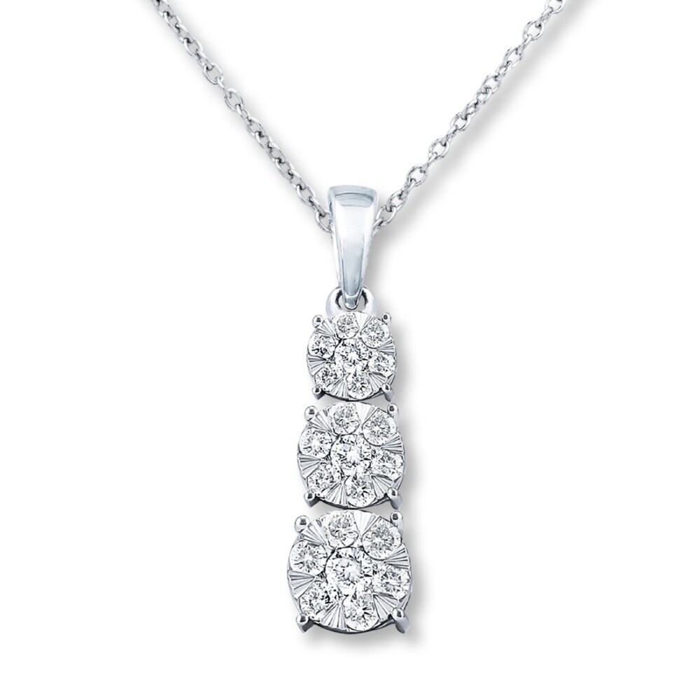 Diamond Editions Necklace 1/4 ct tw 10K White Gold qFG1kyEh