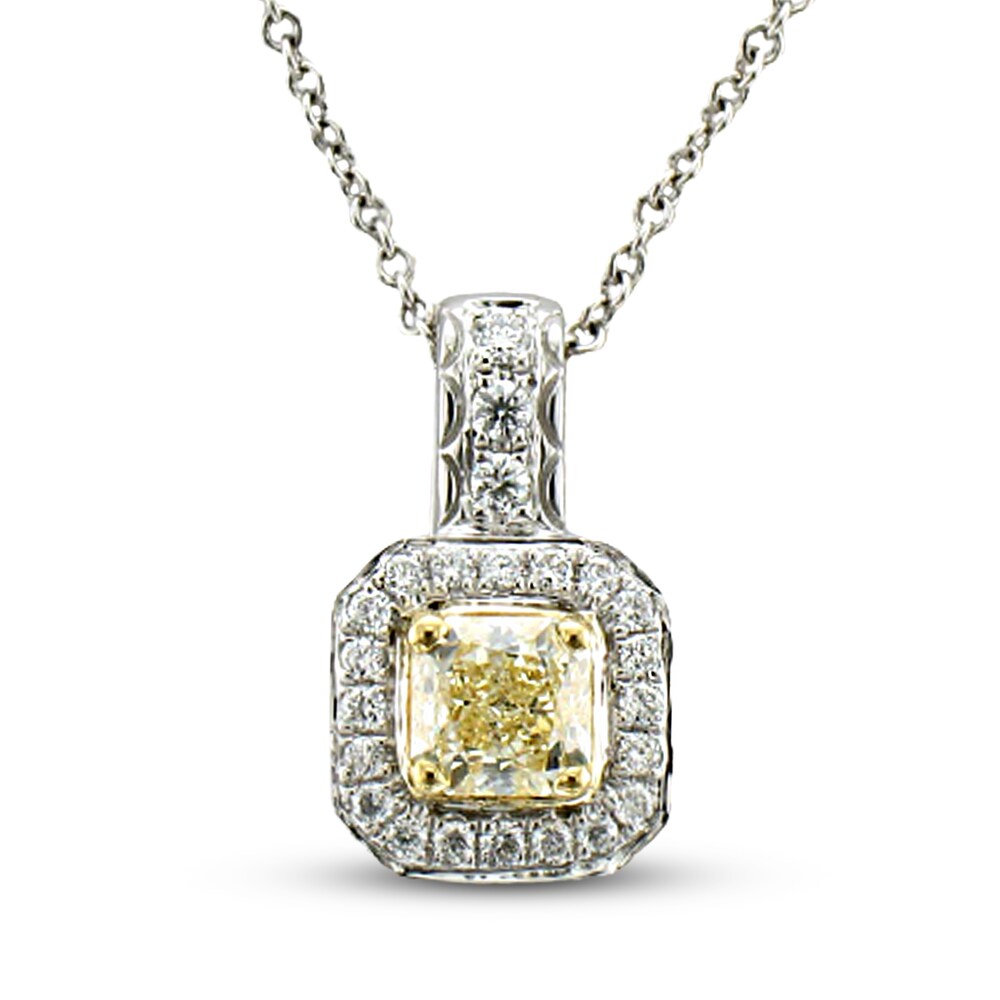 Le Vian Diamond Necklace 5/8 ct tw 18K Two-Tone Gold qkphrYG4
