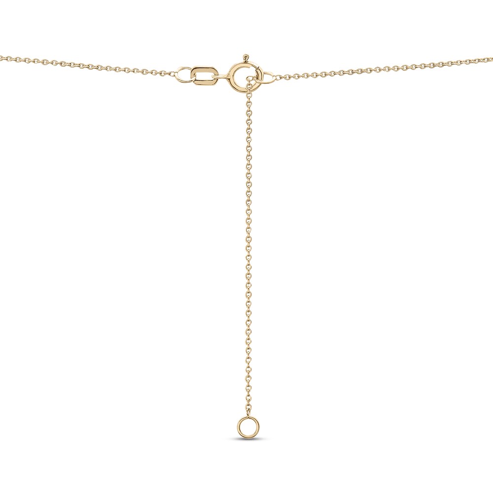 Diamond Aries Necklace 1/10 ct tw 10K Yellow Gold qwqYY83B