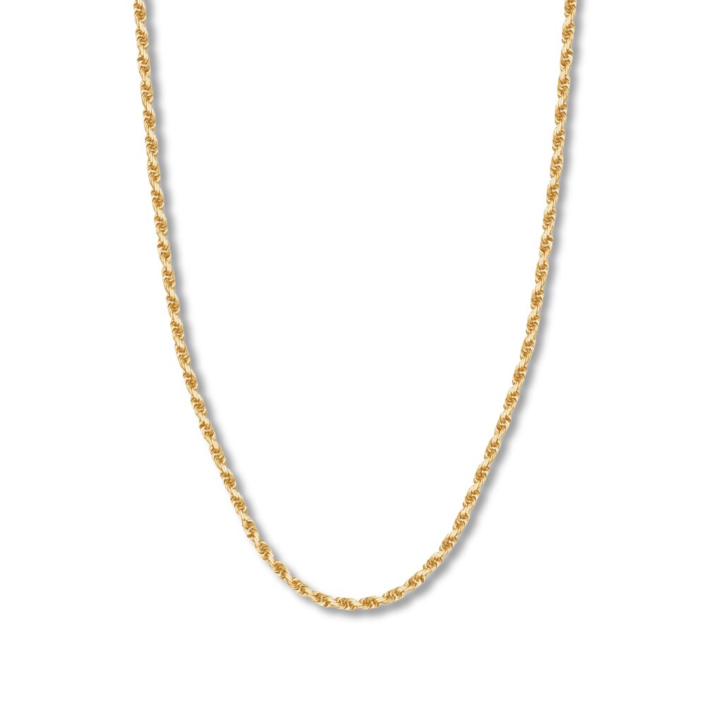 30" Textured Rope Chain 14K Yellow Gold Appx. 3.8mm rDWloYrp