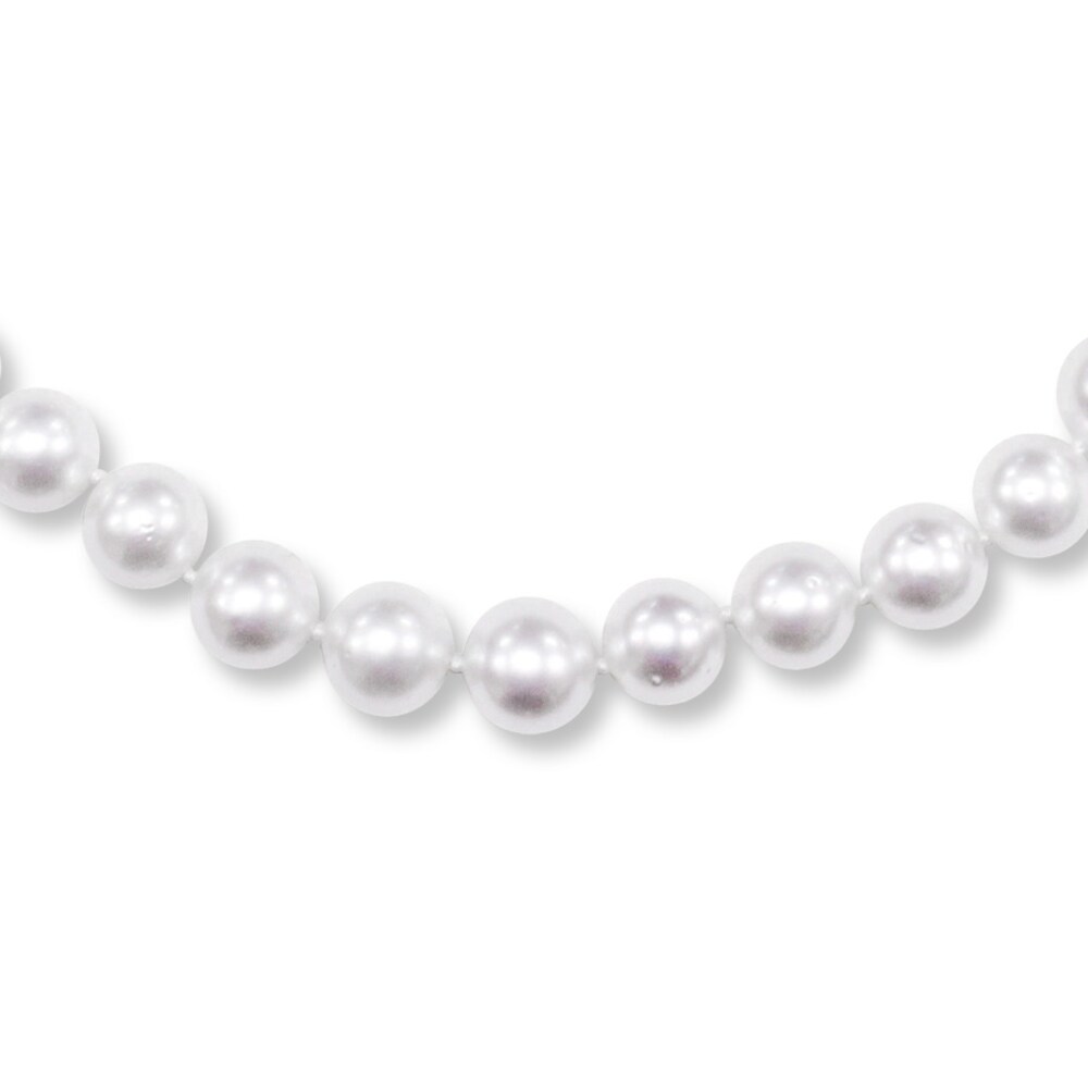 Cultured Pearl Necklace 14K Yellow Gold rhtiKOOB