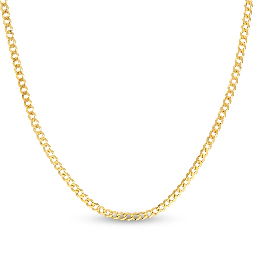 Light Cuban Link Necklace 14K Yellow Gold 20" rnx4tbYx