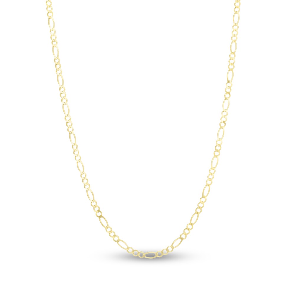 Figaro Chain Necklace 14K Yellow Gold 16\" sHDrxwJi