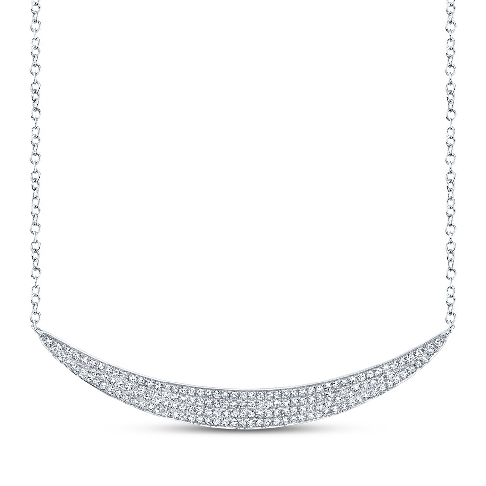 Shy Creation Diamond Necklace 3/8 ct tw 14K White Gold SC55002117 scKR9LAp