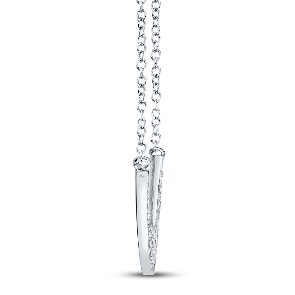 Shy Creation Diamond Necklace 3/8 ct tw 14K White Gold SC55002117 scKR9LAp