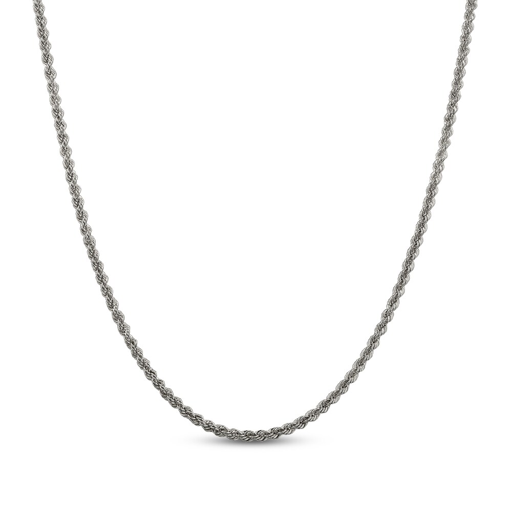 Rope Chain Necklace Sterling Silver shOEcf3d
