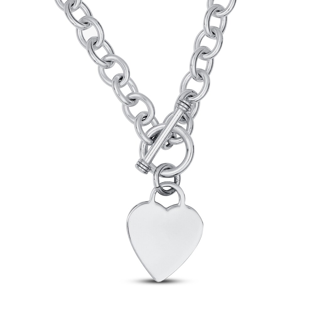 Engravable Heart Necklace Sterling Silver siBcUX5d
