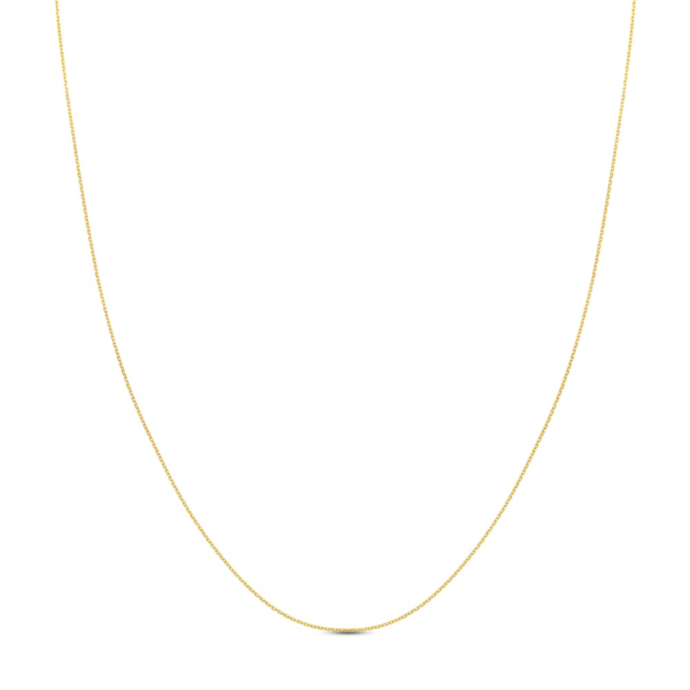 Diamond-Cut Cable Chain Necklace 14K Yellow Gold 24" tfu3Tjwa