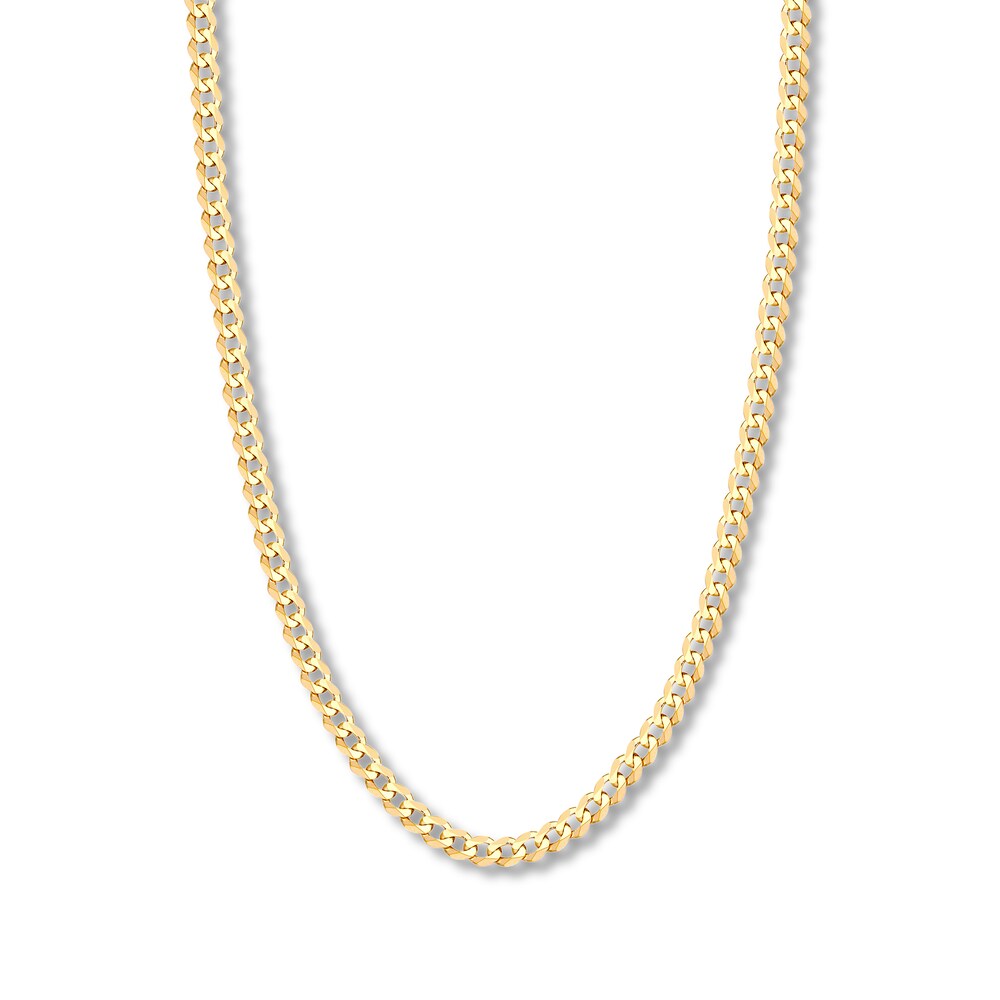 20\" Curb Chain 14K Yellow Gold Appx. 6.7mm tuAQXy9S [tuAQXy9S]