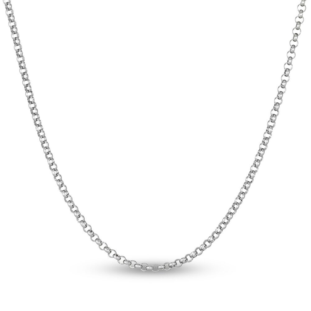 Men's Rolo Chain Necklace Stainless Steel 8mm 22" uY7YgzOu
