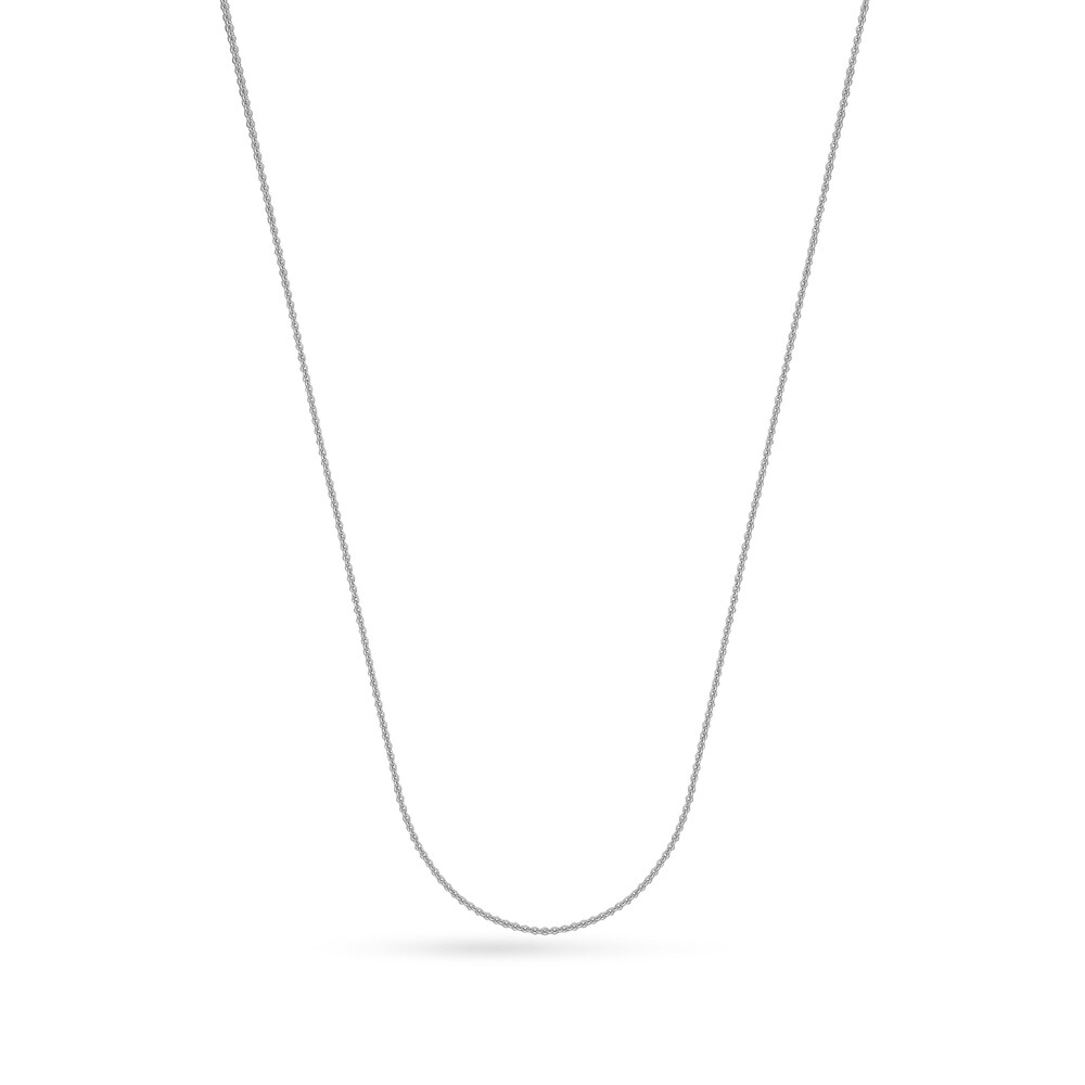 Women's Cable Chain Necklace 18K White Gold 18" umDonrFY