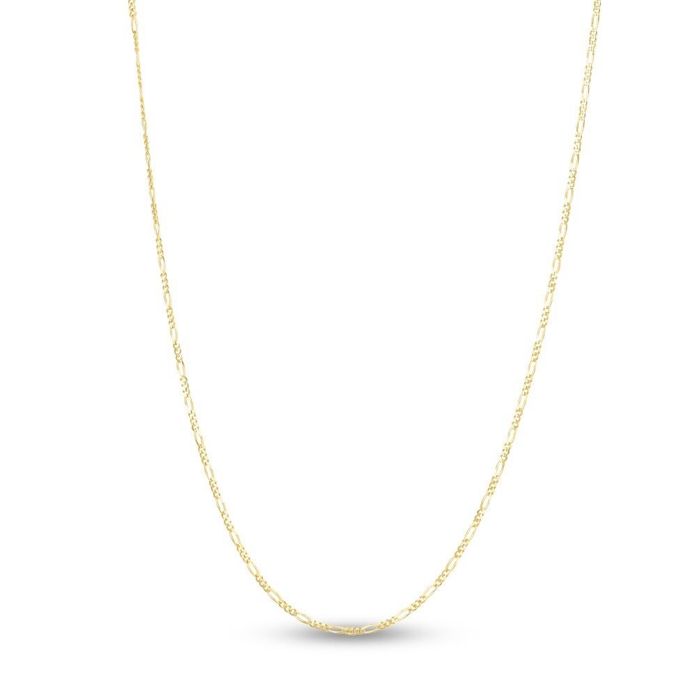 Figaro Chain Necklace 14K Yellow Gold 16" v0x2fqur