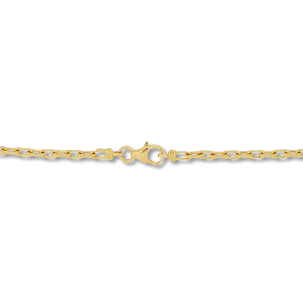 Cable Chain Necklace 14K Yellow Gold 22\" v3lujvuN