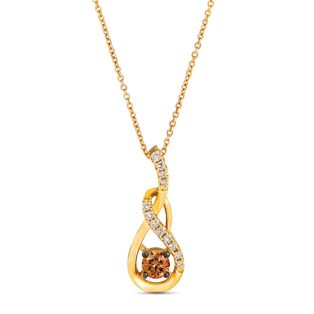 Le Vian Chocolate Diamond Necklace 1/2 ct tw 14K Honey Gold vNrb1DdE