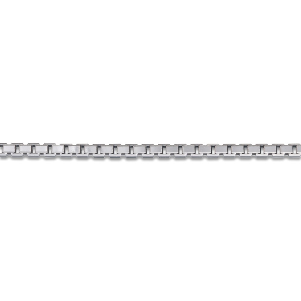 Solid Box Chain Necklace 14K White Gold 22\" 2.35mm vtJtUGEJ
