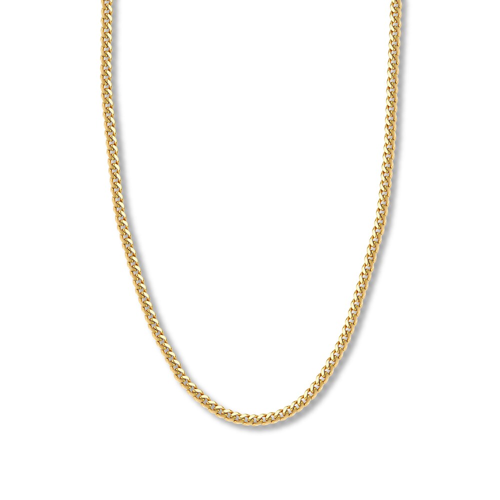 20\" Cuban Chain Necklace 14K Yellow Gold Appx. 5mm wNAFx0r1 [wNAFx0r1]