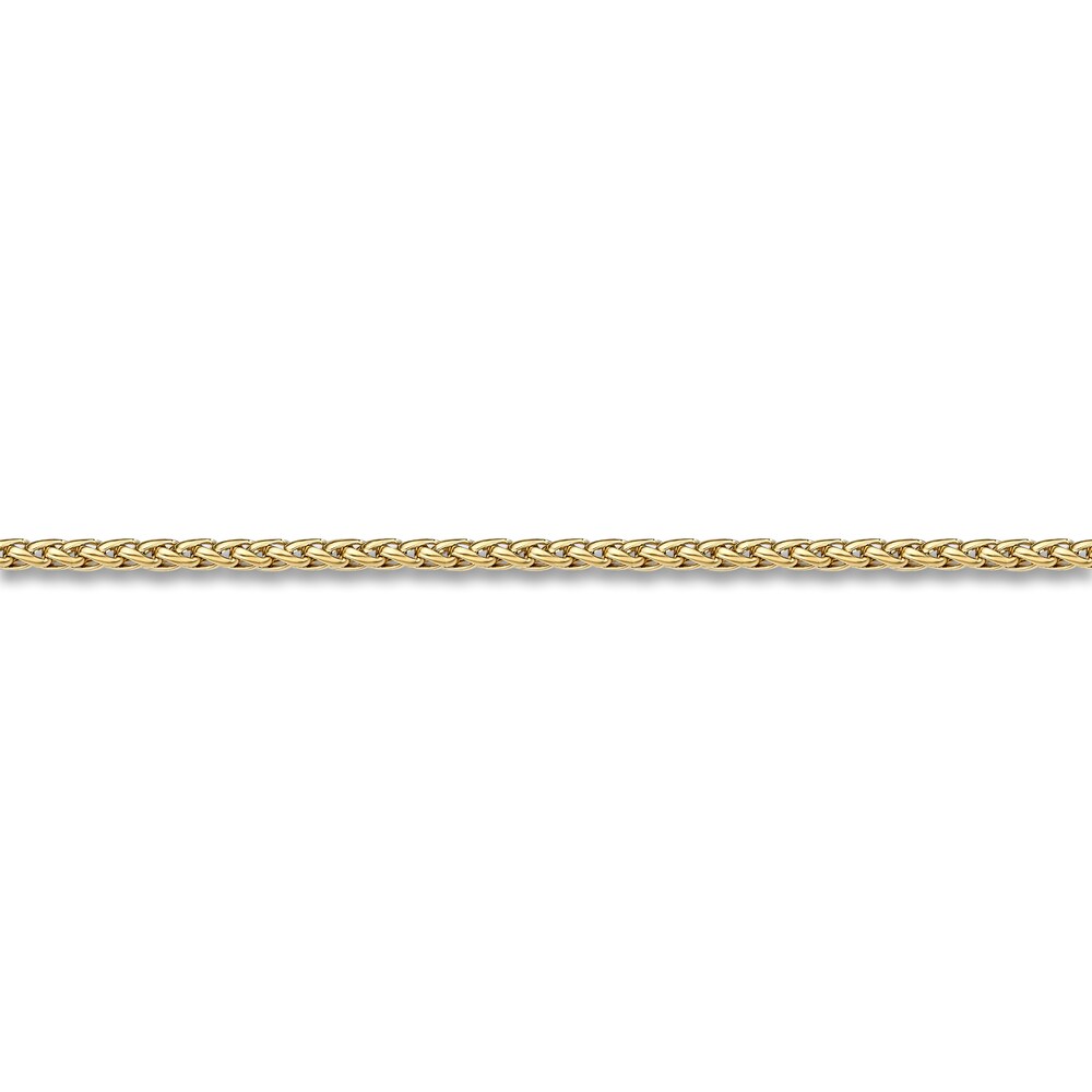 Men\'s Wheat Chain Necklace Gold Ion-Plated Stainless Steel 30\" wa6SZjIQ