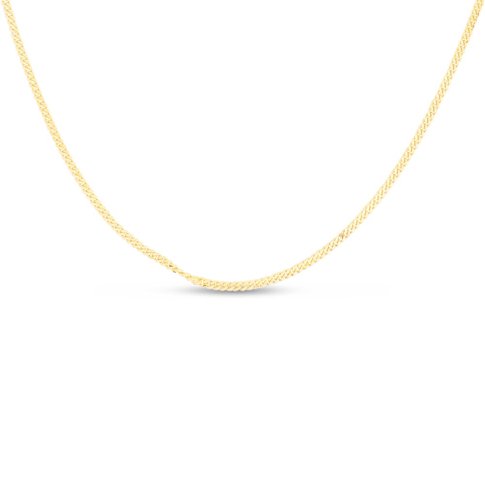 Gourmette Chain Necklace 14K Yellow Gold 20" wb6zOpHN