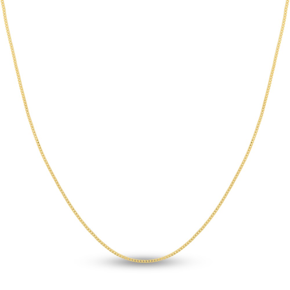 Round Franco Chain Necklace 14K Yellow Gold 24" wkyjTVYu
