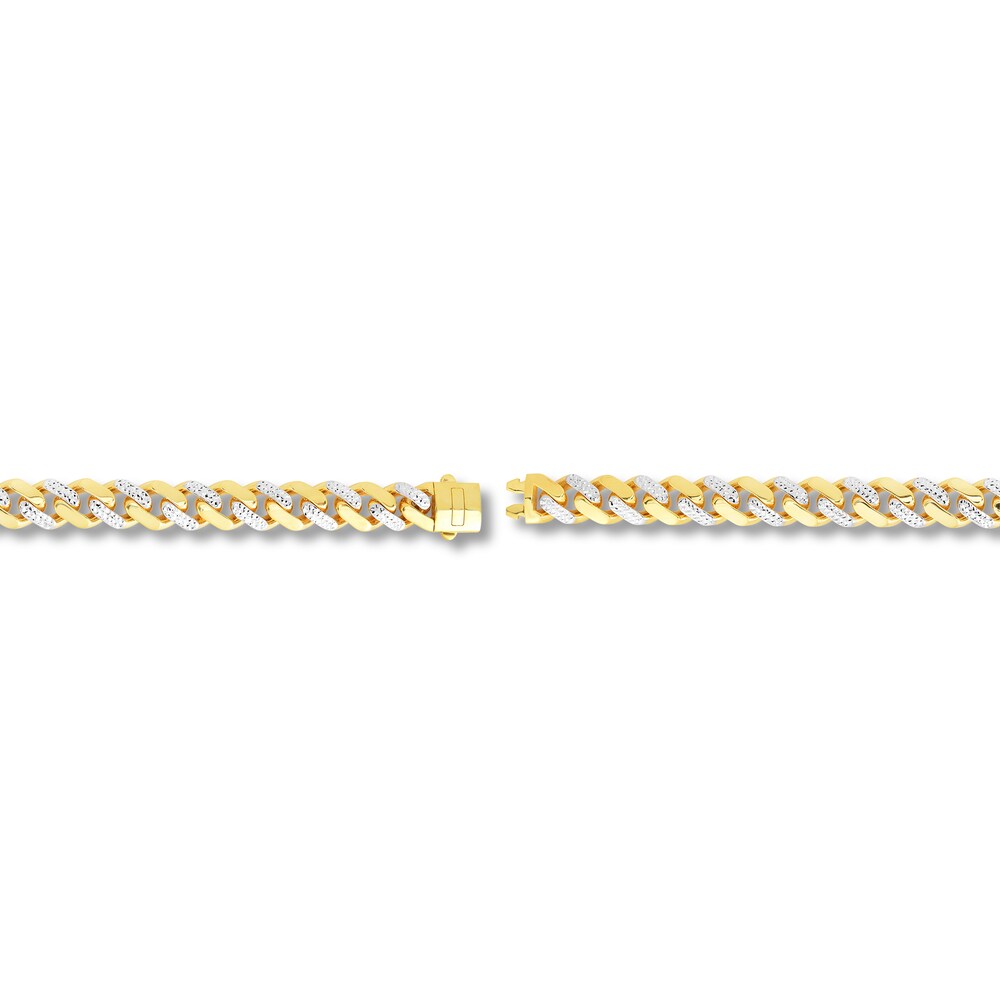 Curb Chain Necklace 14K Yellow Gold 24" xF10qy2e