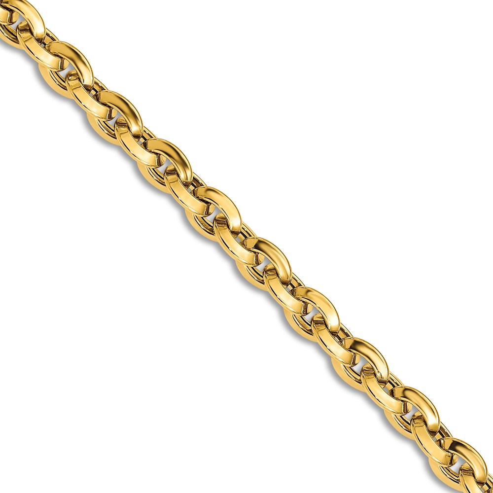 Rolo Chain Necklace 14K Yellow Gold 17.25\" xjGGrMwt