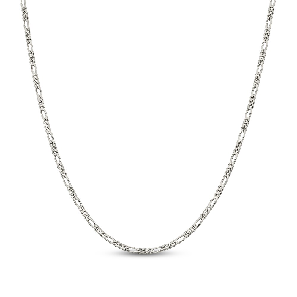 Figaro Chain Necklace Sterling Silver xwQXKoKu