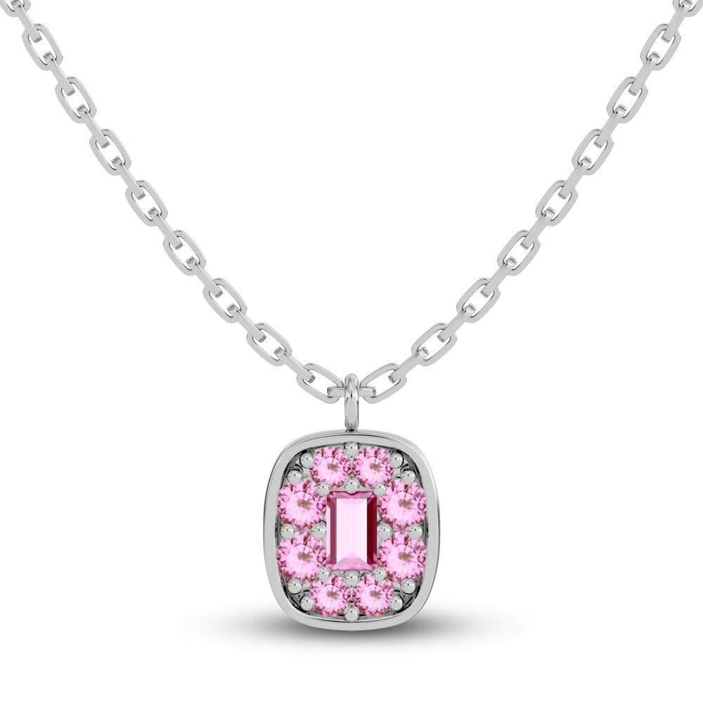 Juliette Maison Natural Pink Tourmaline Pendant Necklace 10K White Gold yAJnbFBi