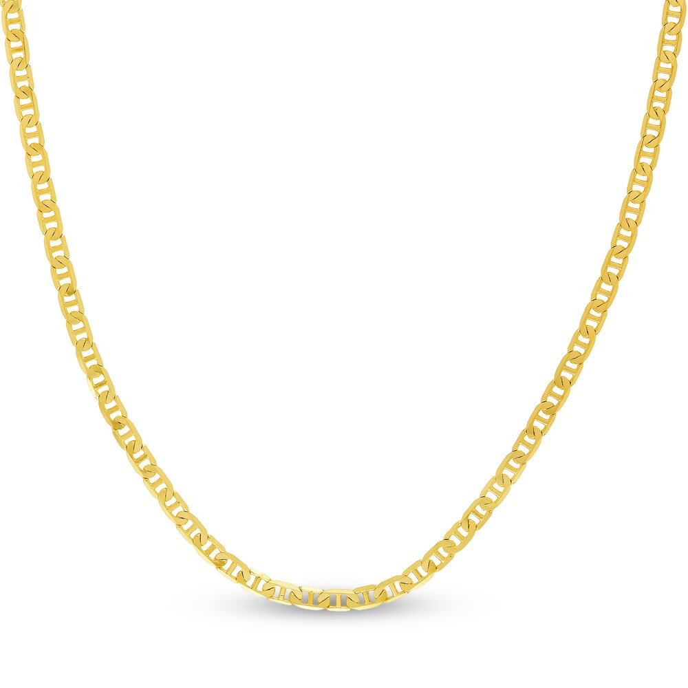 Mariner Chain Necklace 14K Yellow Gold 18" yO7lYg1c