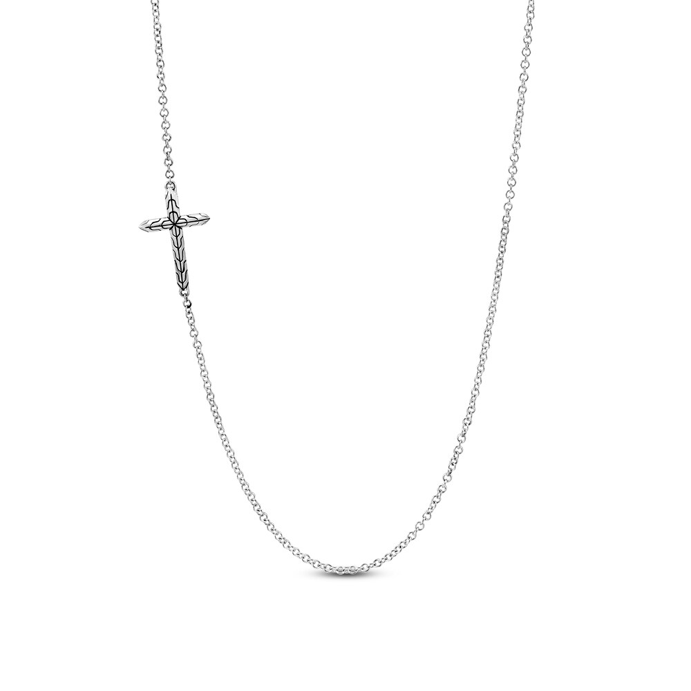 John Hardy Classic Chain Cross Necklace Sterling Silver ycb0kyDB [ycb0kyDB]